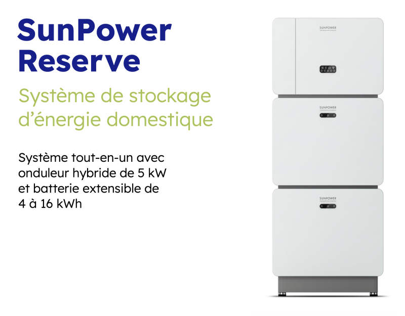 La batterie SUNPOWER RESERVE 4KWH vous permet de rester autonome face aux coupures de courant en Haute-Garonne à Toulouse (31) 