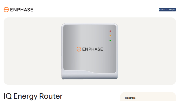 Enphase IQ Energy Router à Colomiers